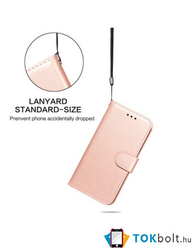 Oldalra nyíló tok Xiaomi Mi 11 Lite telefonhoz - RÓZSAARANY