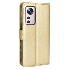 Oldalra nyíló tok Xiaomi 12 telefonhoz - ARANY