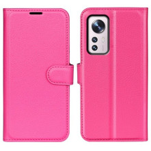 Oldalra nyíló tok Xiaomi 12 Pro telefonhoz - PINK