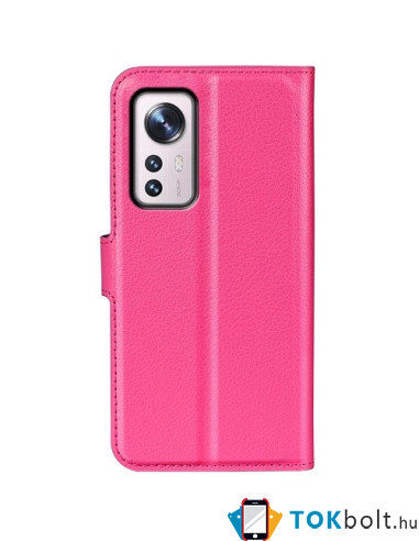 Oldalra nyíló tok Xiaomi 12 Pro telefonhoz - PINK