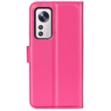 Oldalra nyíló tok Xiaomi 12 Pro telefonhoz - PINK