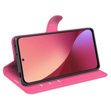 Oldalra nyíló tok Xiaomi 12 Pro telefonhoz - PINK