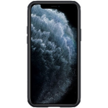 NILLKIN masszív tok kameravédővel iPhone 12 Pro/12 készülékhez - FEKETE