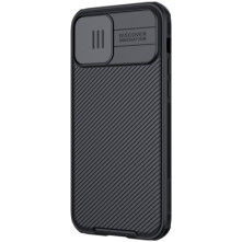 NILLKIN masszív tok kameravédővel iPhone 12 Pro/12 készülékhez - FEKETE