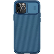 NILLKIN masszív tok kameravédővel iPhone 12 Pro/12 készülékhez - KÉK