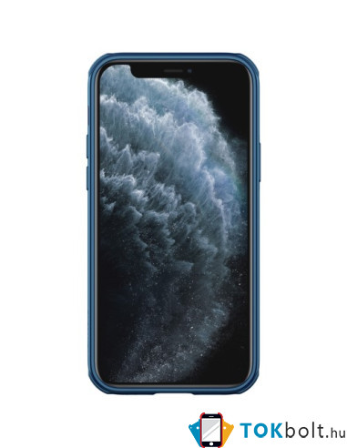 NILLKIN masszív tok kameravédővel iPhone 12 Pro/12 készülékhez - KÉK