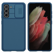 NILLKIN masszív tok kameravédővel Samsung Galaxy S21 FE készülékhez - KÉK