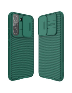 NILLKIN masszív tok kameravédővel Samsung Galaxy S22 5G készülékhez - ZÖLD