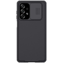 NILLKIN masszív tok kameravédővel Samsung Galaxy A73 5G készülékhez - FEKETE