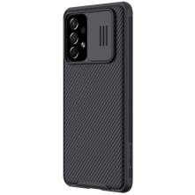 NILLKIN masszív tok kameravédővel Samsung Galaxy A73 5G készülékhez - FEKETE