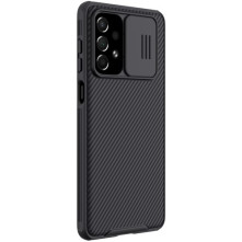 NILLKIN masszív tok kameravédővel Samsung Galaxy A73 5G készülékhez - FEKETE