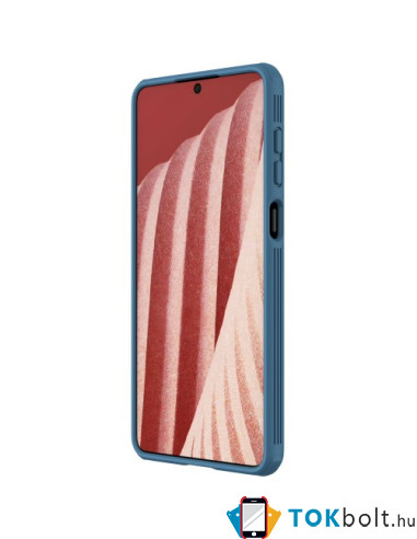 NILLKIN masszív tok kameravédővel Samsung Galaxy A73 5G készülékhez - KÉK