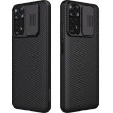 NILLKIN masszív tok kameravédővel Xiaomi Redmi Note 11 4G készülékhez - FEKETE