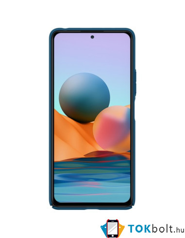 NILLKIN masszív tok kameravédővel Xiaomi Redmi Note 10 Pro / Note 10 Pro Max készülékhez - KÉK