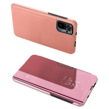 Flip telefontok átlátszó előlappal Xiaomi Redmi Note 10 Pro készülékhez - RÓZSAARANY