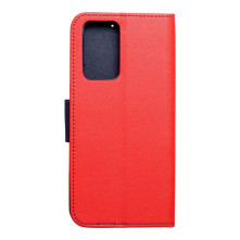 FANCY BOOK tok Xiaomi Redmi Note 9 telefonhoz - PIROS - KÉK