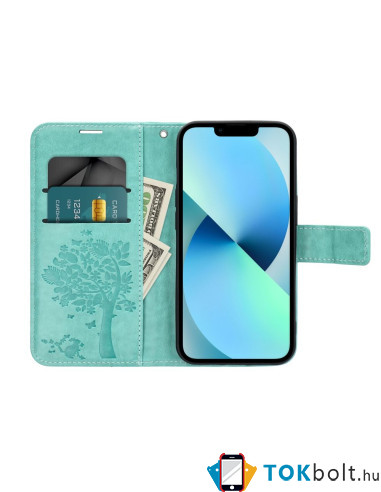 FORCELL MEZZO fa mintás telefontok Samsung Galaxy A03 telefonhoz - ZÖLD