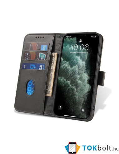 Oldalra nyíló tok Motorola Moto G41 / G31 telefonhoz - FEKETE