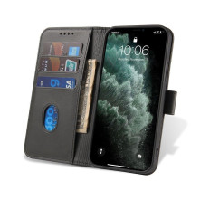 Oldalra nyíló tok Motorola Moto G41 / G31 telefonhoz - FEKETE