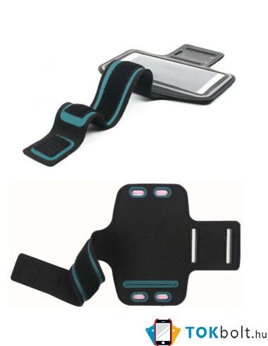 Karra csatolható telefontok futáshoz - 7,5*15,5 cm - FEKETE
