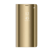 Flip telefontok átlátszó előlappal Samsung Galaxy S22 5G készülékhez - ARANY