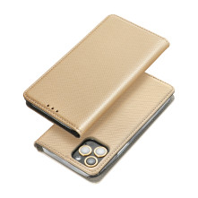 SMART oldalra nyíló tok Samsung Galaxy S22 Ultra 5G telefonhoz - ARANY