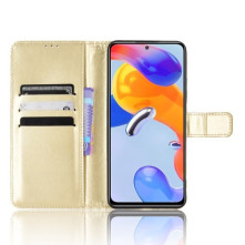 Oldalra nyíló tok Xiaomi Redmi Note 11 Pro telefonhoz - ARANY