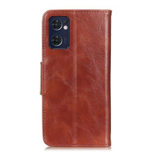 Oldalra nyíló tok Oppo Reno7 5G / Find X5 Lite telefonhoz - BARNA