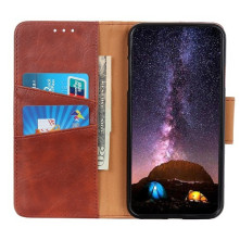 Oldalra nyíló tok Oppo Reno7 5G / Find X5 Lite telefonhoz - BARNA