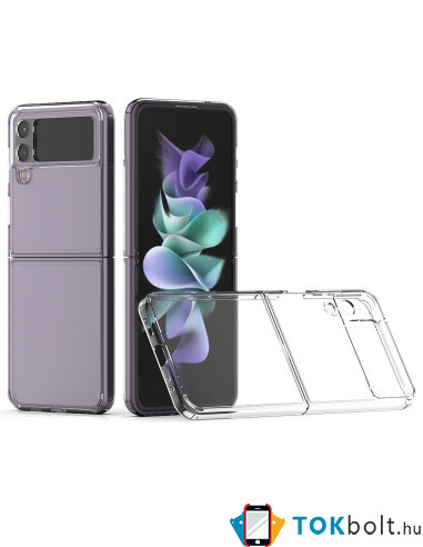 FORCELL CLEAR CASE rugalmas TPU tok Samsung Galaxy Z Flip3 5G készülékhez - ÁTTETSZŐ