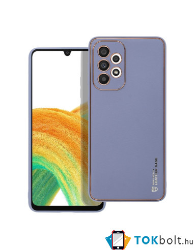 FORCELL bőr tapintású háttok Samsung Galaxy A33 5G készülékhez - KÉK