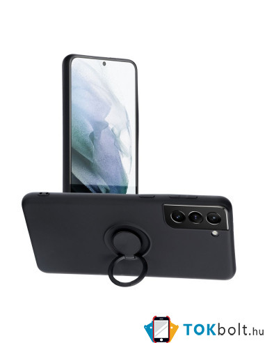 FORCELL SILICONE RING tok Samsung Galaxy S20 FE / S20 FE 5G készülékhez - FEKETE