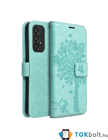 FORCELL MEZZO fa mintás telefontok Samsung Galaxy A33 5G telefonhoz - ZÖLD