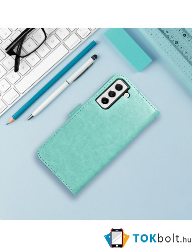 FORCELL MEZZO fa mintás telefontok Samsung Galaxy A33 5G telefonhoz - ZÖLD