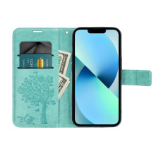 FORCELL MEZZO fa mintás telefontok Samsung Galaxy A33 5G telefonhoz - ZÖLD