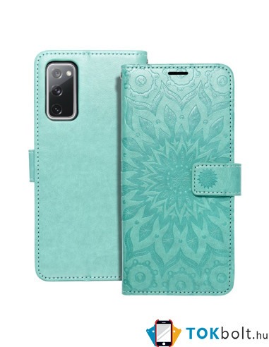 FORCELL MEZZO mandala mintás telefontok Samsung Galaxy S20 FE / S20 FE 5G telefonhoz - ZÖLD