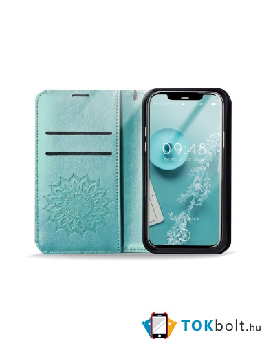FORCELL MEZZO mandala mintás telefontok Samsung Galaxy S20 FE / S20 FE 5G telefonhoz - ZÖLD