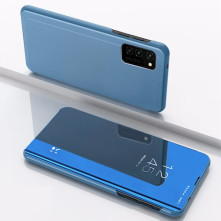 Flip telefontok átlátszó előlappal Samsung Galaxy S21 FE 5G készülékhez - KÉK