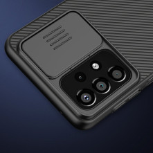 NILLKIN masszív tok kameravédővel Samsung Galaxy A33 5G készülékhez - FEKETE