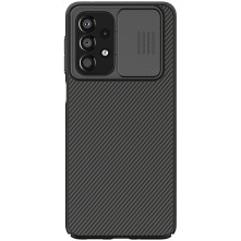 NILLKIN masszív tok kameravédővel Samsung Galaxy A33 5G készülékhez - FEKETE