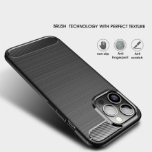 Apple iPhone 14 Pro Max karbon mintás tok - KÉK
