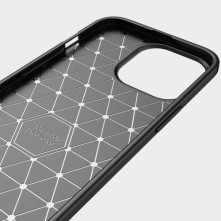 Apple iPhone 14 Pro Max karbon mintás tok - KÉK