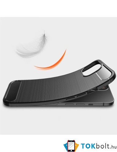 Apple iPhone 14 Plus karbon mintás tok - KÉK