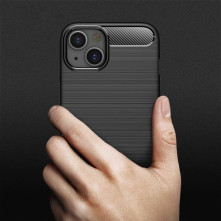 Apple iPhone 14 Plus karbon mintás tok - KÉK