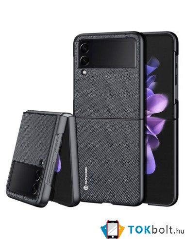 Rugalmas TPU tok Samsung Galaxy Z Flip3 5G készülékhez - FEKETE