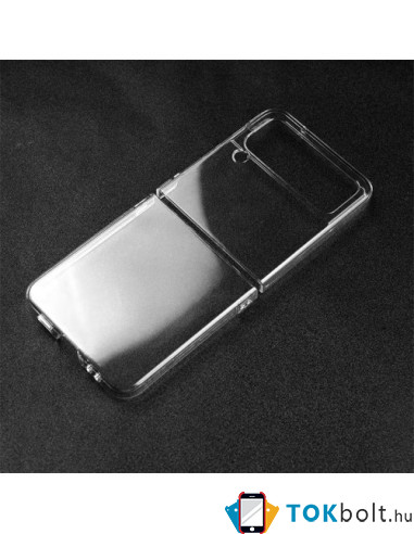 Műanyag hátlap tok Samsung Galaxy Z Flip4 készülékhez - ÁTTETSZŐ