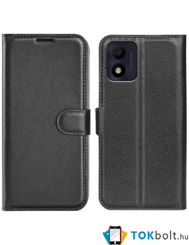 Oldalra nyíló tok Alcatel 1B (2022) telefonhoz - FEKETE