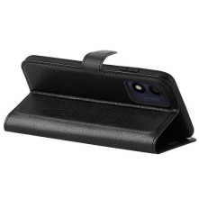 Oldalra nyíló tok Alcatel 1B (2022) telefonhoz - FEKETE