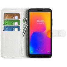 Oldalra nyíló tok Alcatel 1B (2022) telefonhoz - FEHÉR