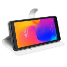 Oldalra nyíló tok Alcatel 1B (2022) telefonhoz - FEHÉR